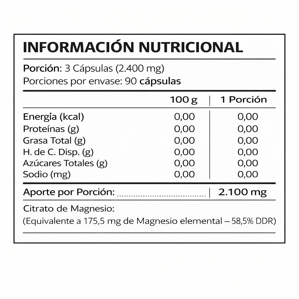 CITRATO DE MAGNESIO MAG1000™ El mineral que falta en tu tratamiento.