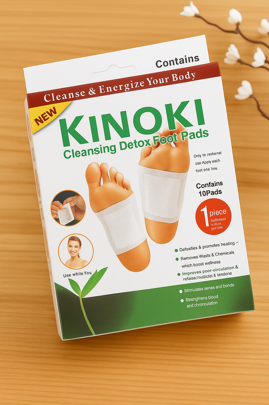 Kinoki™ – 3 x 10 Parches Plantares Japoneses Detox