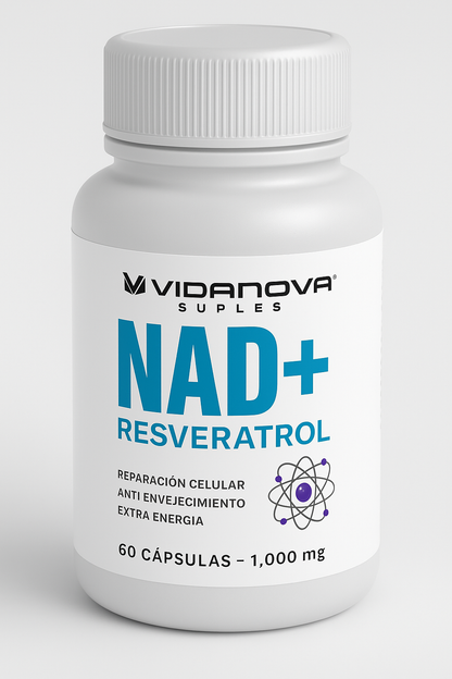 NAD+ RESVERATROL 1000MG 60 CAPS ORIGINAL
